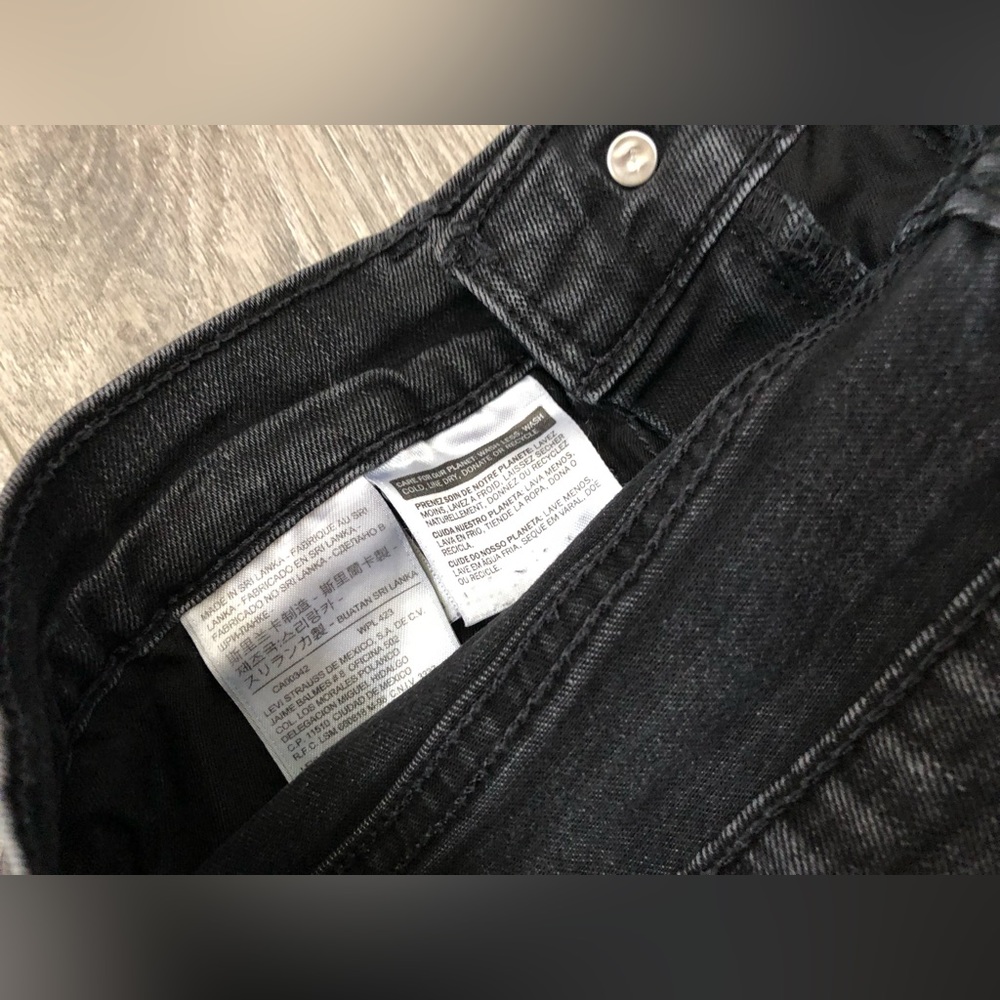 Levi’s 311 shaping skinny jeans denim pants stone washed black 27 - Picture 5 of 11